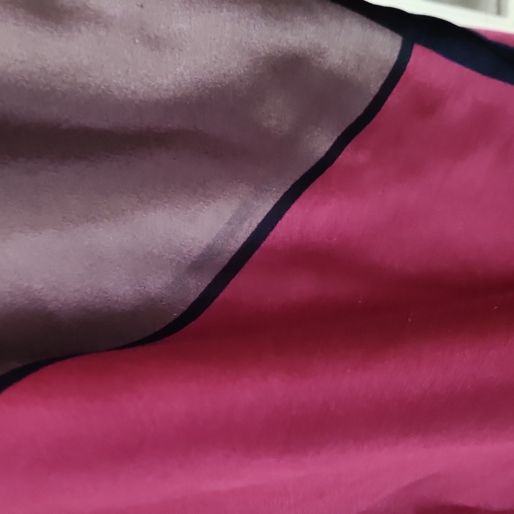 Color Block Silk Scarf-Wrap - Picture 3 of 11